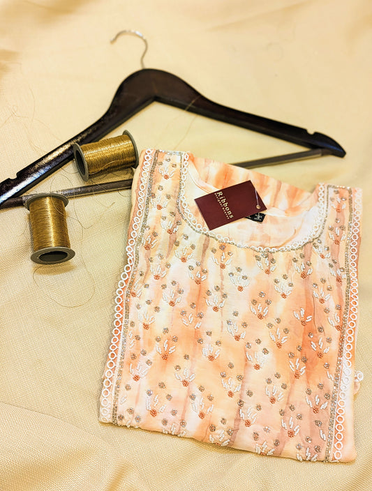 Semi Silk Ready-to-Wear Kurta – Elegant & Comfortable Ethnic Wear | Studio Ribbons