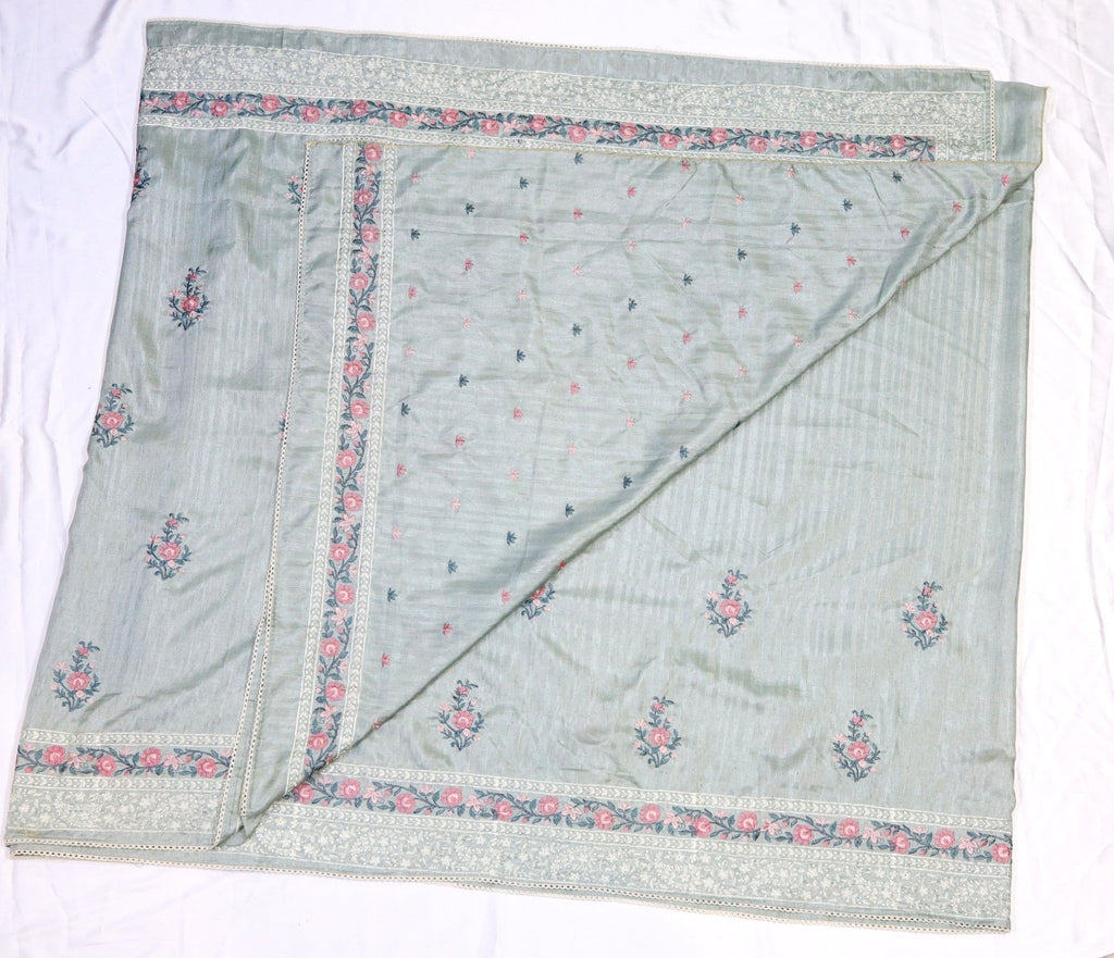 Embroidery Semi Silk Saree - Studio Ribbons