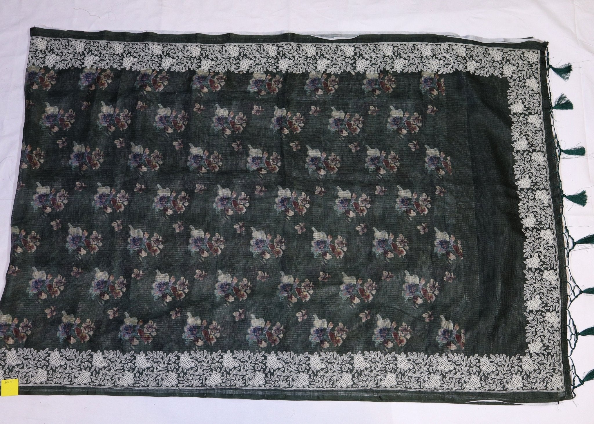 Floral Digital Print Kota Saree - Studio Ribbons