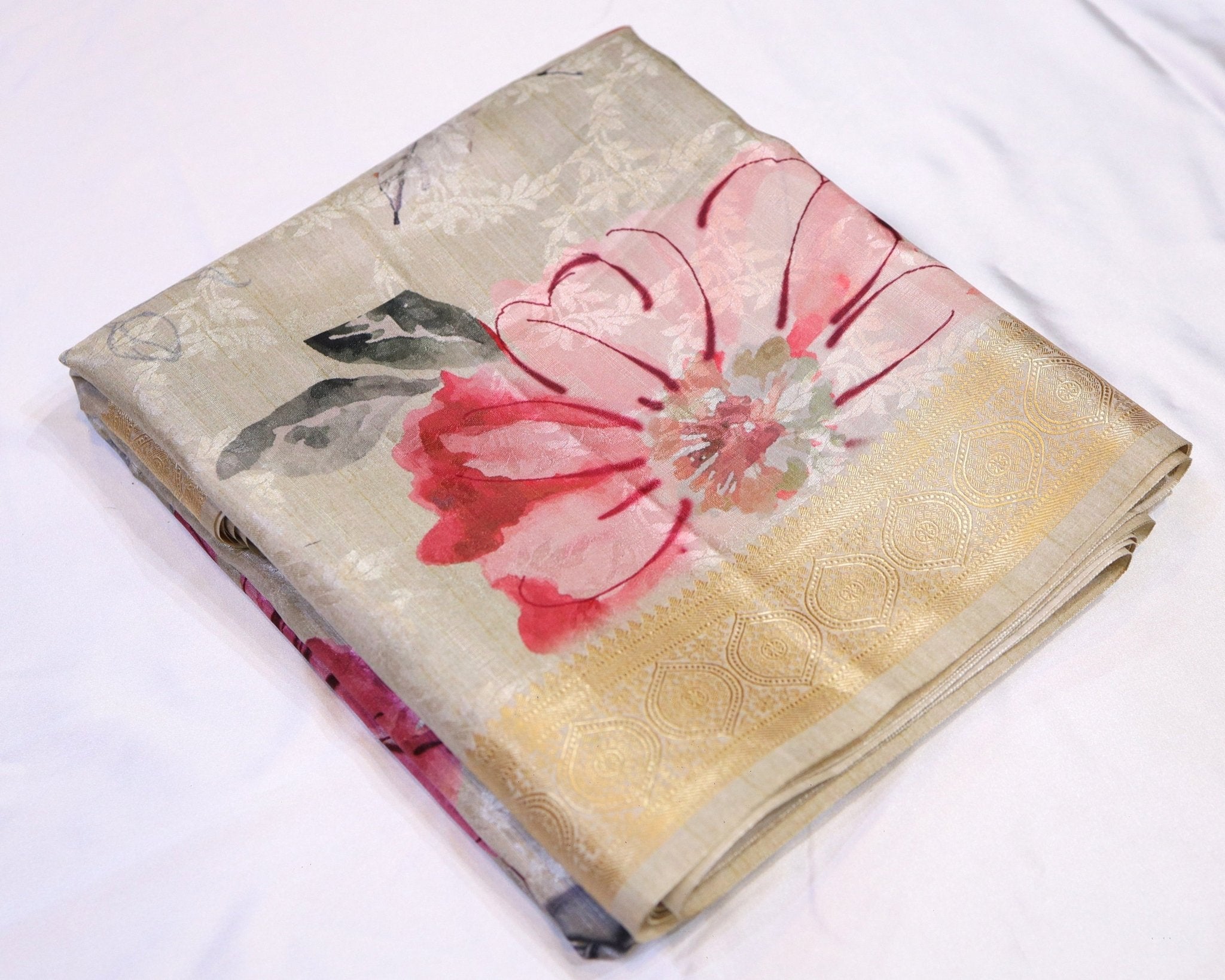 Floral Digital Print Saree - Studio Ribbons