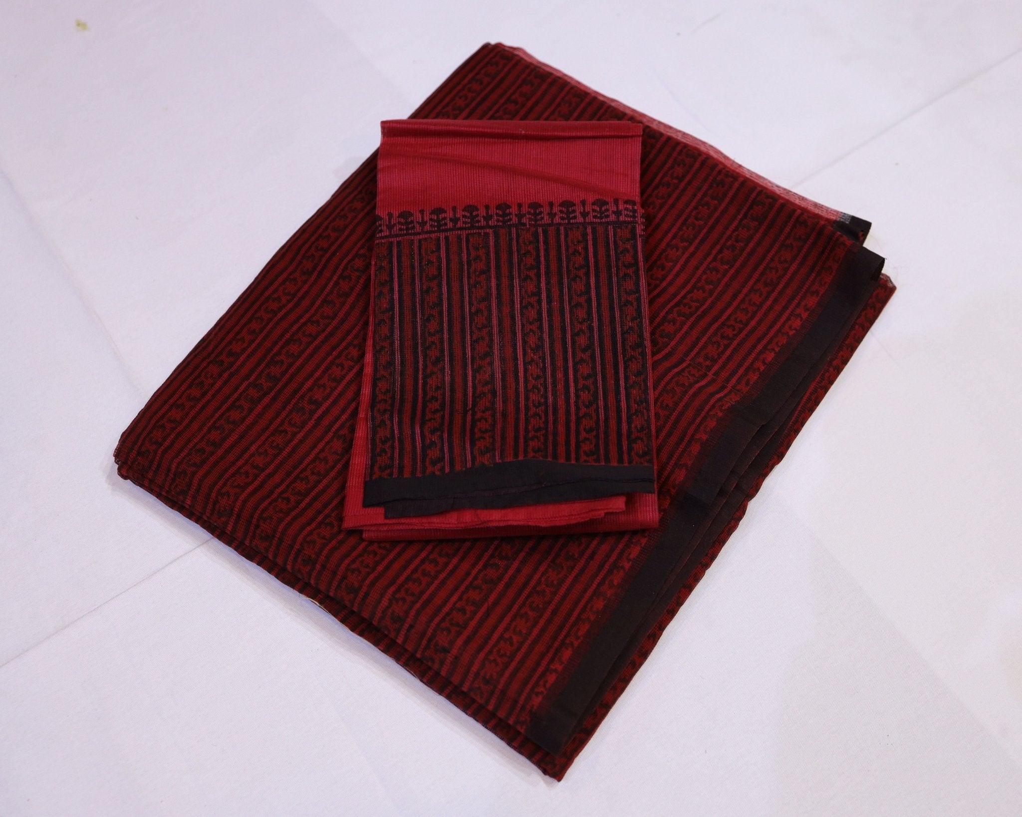 Kota Block Print Saree - Studio Ribbons