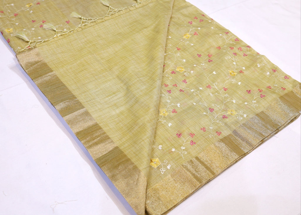 Kota Embroidery Saree - Studio Ribbons