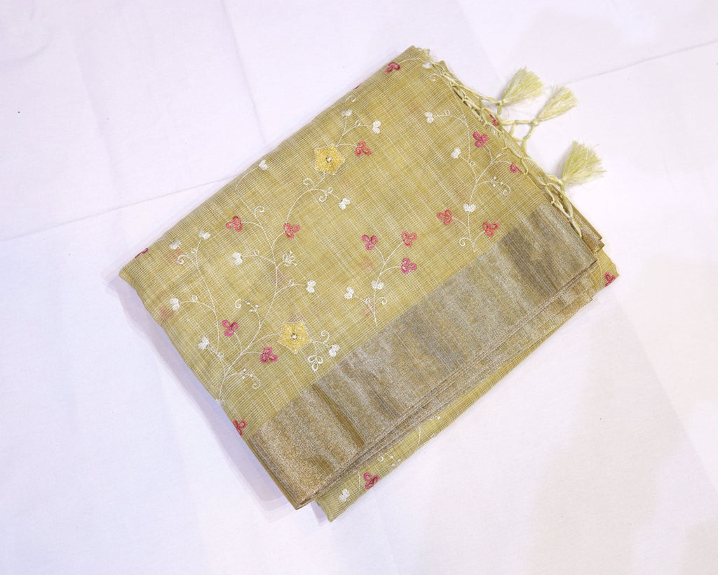 Kota Embroidery Saree - Studio Ribbons