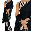 Modal Satin Silk Saree with Blouse Piece - Studio Ribbons