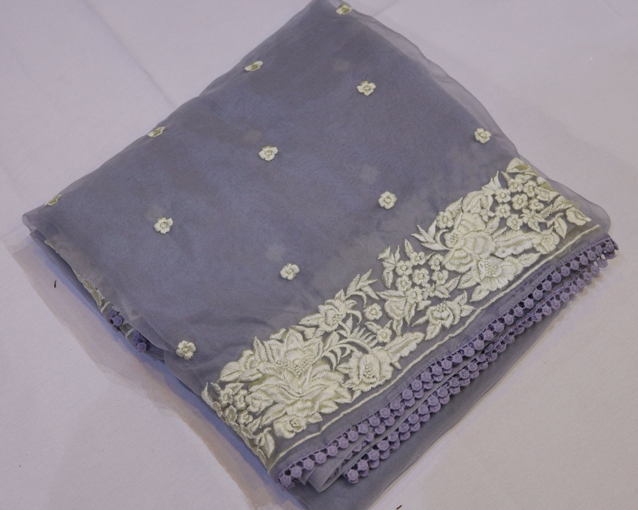 Organza Embroidery Saree - Studio Ribbons