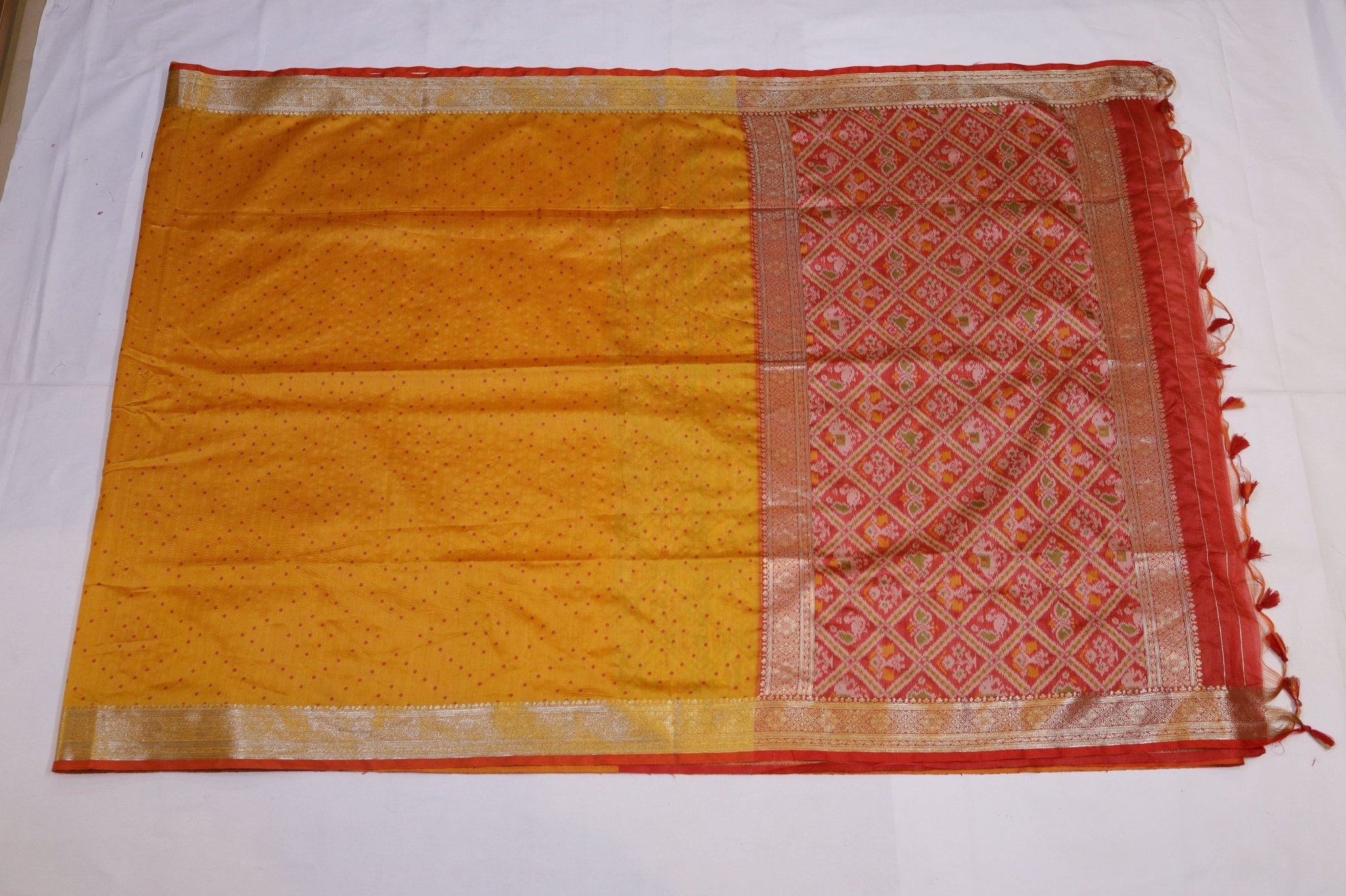 Patola Weave Silk Saree - Studio Ribbons