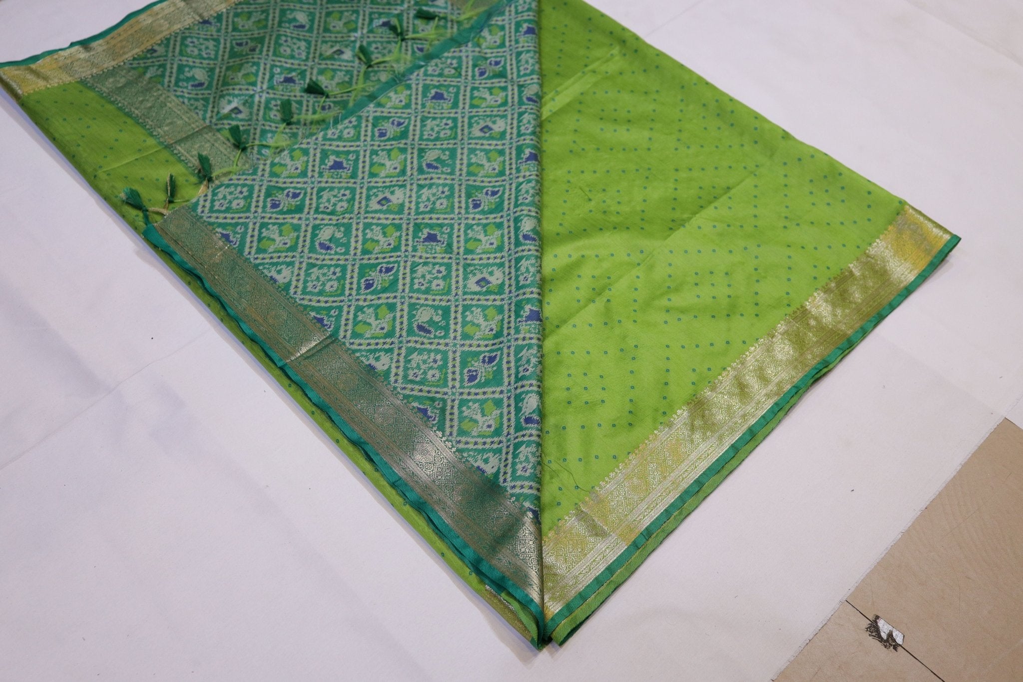 Patola Weave Silk Saree - Studio Ribbons