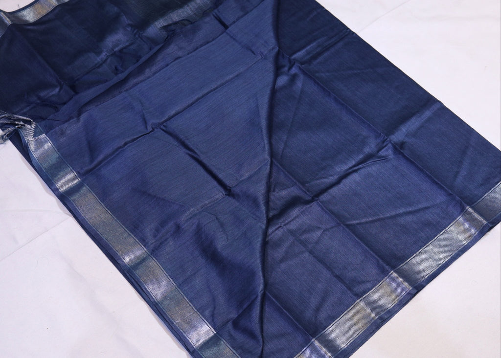 Semi Tussar Silk Saree - Studio Ribbons