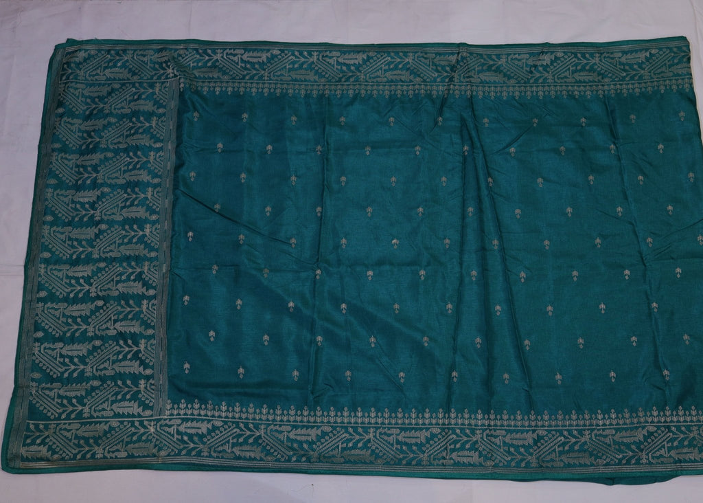 Thread Embroidery Semi Silk Saree - Studio Ribbons
