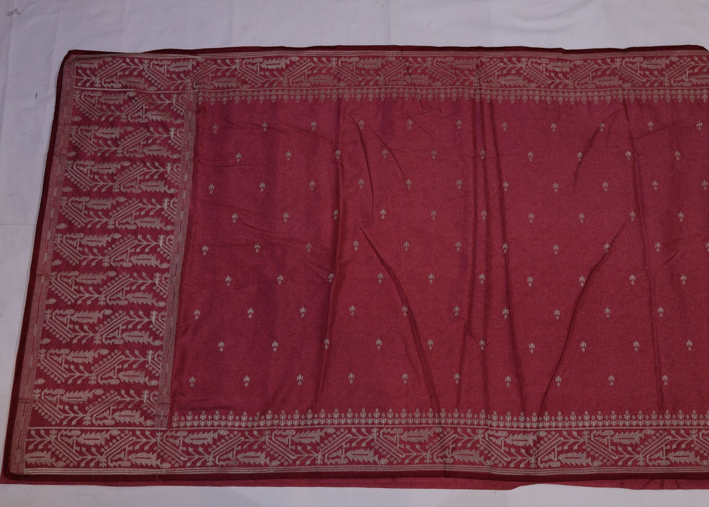 Thread Embroidery Semi Silk Saree - Studio Ribbons