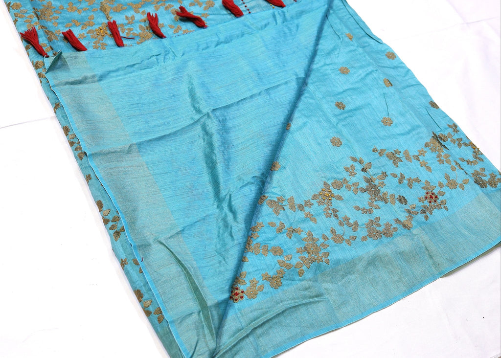 Tussar Silk Saree - Studio Ribbons